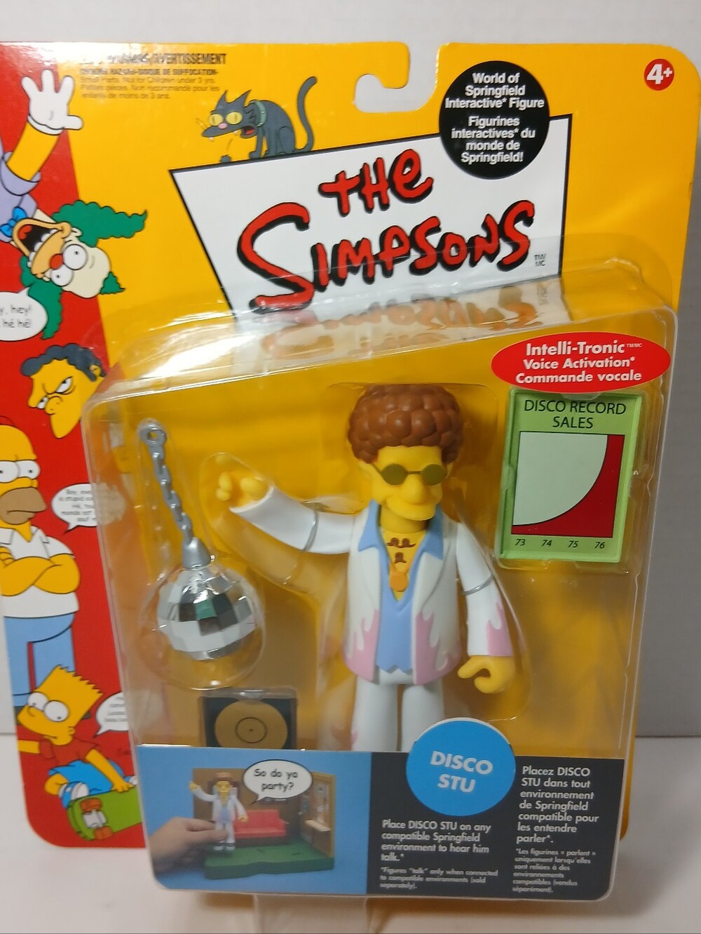 2002 Playmates Simpsons Disco Stu Series 9 Action Figure NIB New